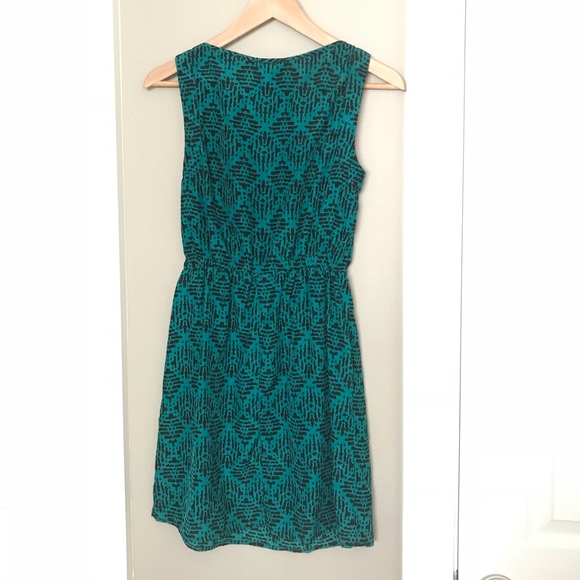 BEBOP cute 90s teal black indie urban dress small - Picture 4 of 4
